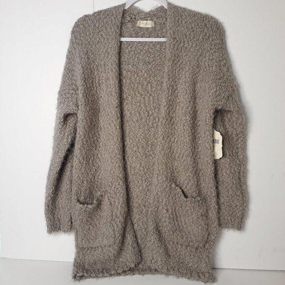 NWT Altar'd State Open Front Fuzzy Eyelash Cardigan Small Cozy Loungewear Work - Picture 1 of 9